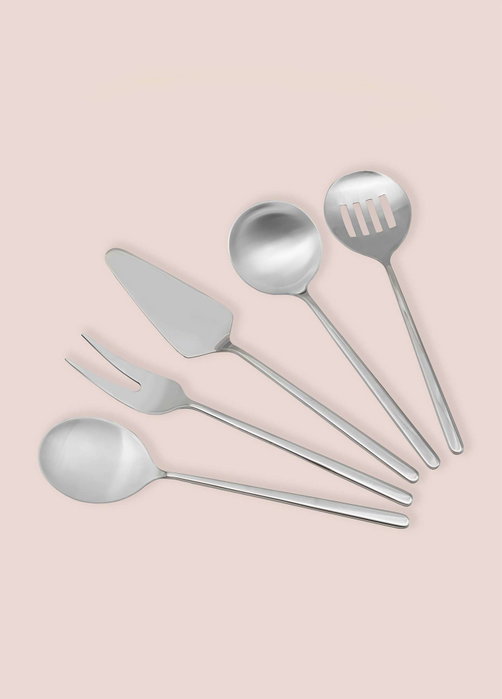 Hermia Set de Servicio de Acero Inoxidable de 5 Piezas CKB0253 en Plateado